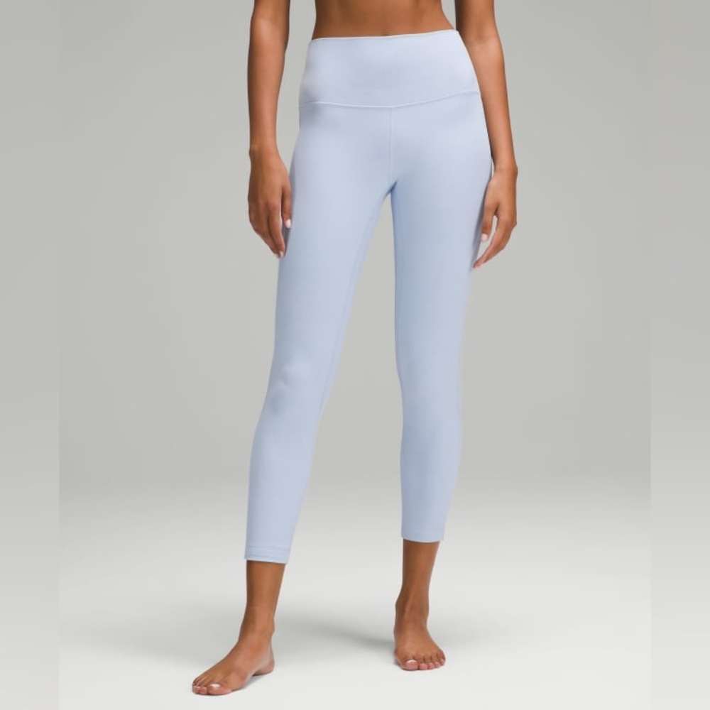 lululemon athletica Light Blue High-Rise Cropped Leggings